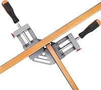 Vista 6 de HOIGON Paquete de 2 abrazaderas de esquina de doble mango, abrazadera de esquina de ángulo recto de 90 grados con mandíbula oscilante ajustable