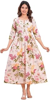 Women's Pure Cotton All Over Printed Kurti for Maternity and Feeding Use | Stylish Ethnic Wear for Women | Comfortable Fit... Price In India