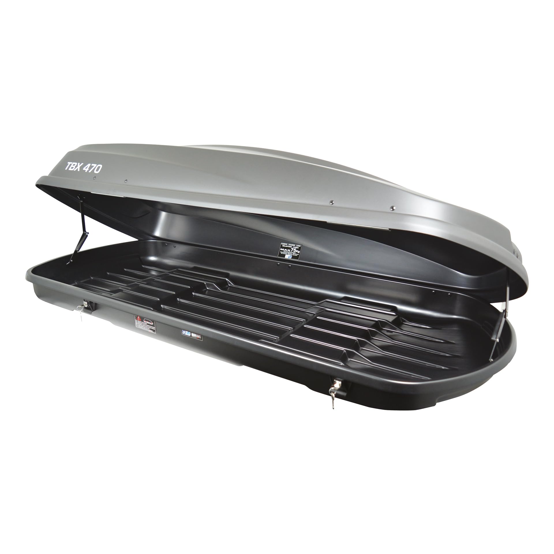 Twinny Load Cofre de Techo TBX 470 Litro Antracita Mate 189x78x38cm