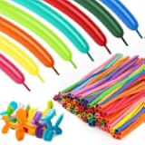 100pcs 260 Multi Long Balloons for Twisting, Skinny Thickening Latex Balloons for Animal Modeling and Arch Tying, Magic Show Party Supplies for Birthday Wedding Christmas Decoration