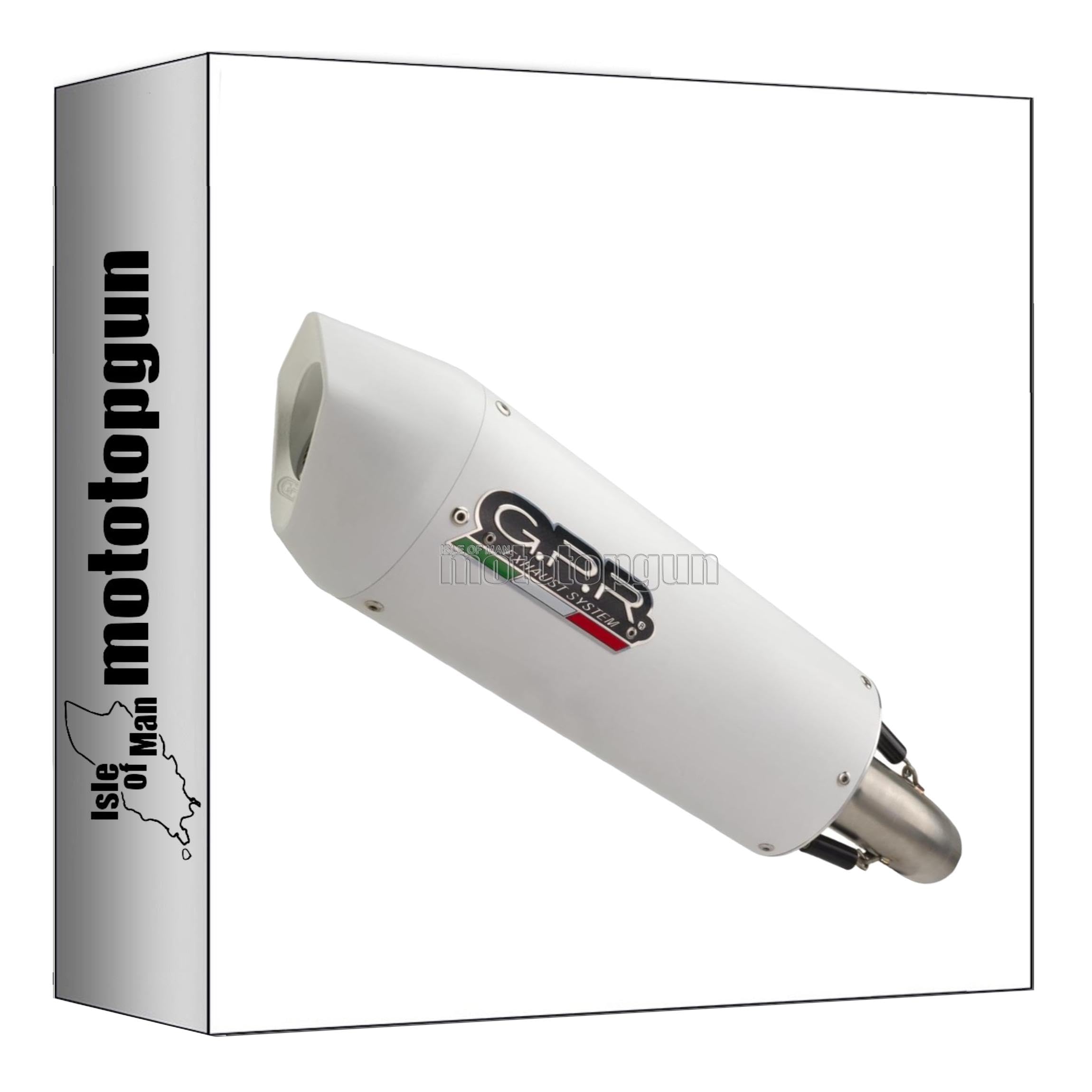 scarico gpr omologato alluminio bianco albus evo4, db-killer incluso, h.271.nov.albe4 compatibile con honda xl 750 transalp 750 2024 2025 mototopgun