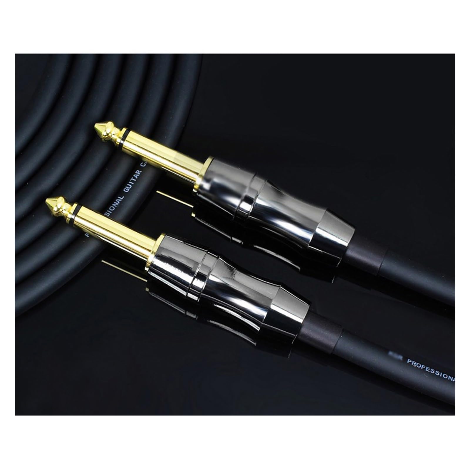 Cable Audio Profesional Conector De Cable De Audio De Guitarra De 20 AWG, Cable De Guitarra Blindado con Reducción De Ruido De Instrumento De Enchufe De Ángulo Recto A Recto (Color : Straight 3M)