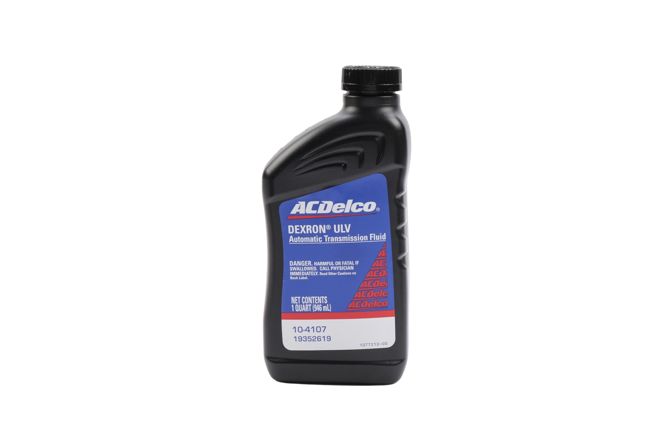ACDelco GM Original Equipment 10-4107 (19352619) Dexron ULV Automatic Transmission Fluid - 1 qt