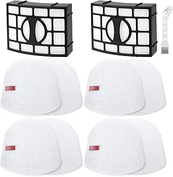 Vacuum Filter Replacement for Shark Navigator Zero-M Lift-Away Speed Upright ZU560 ZU561 ZU562 ZU572 UV650 UV725 ZU660 CU530 ZD400 ZD402 ZD201, 2 Post Filters + 4 Foam & Felt Filters