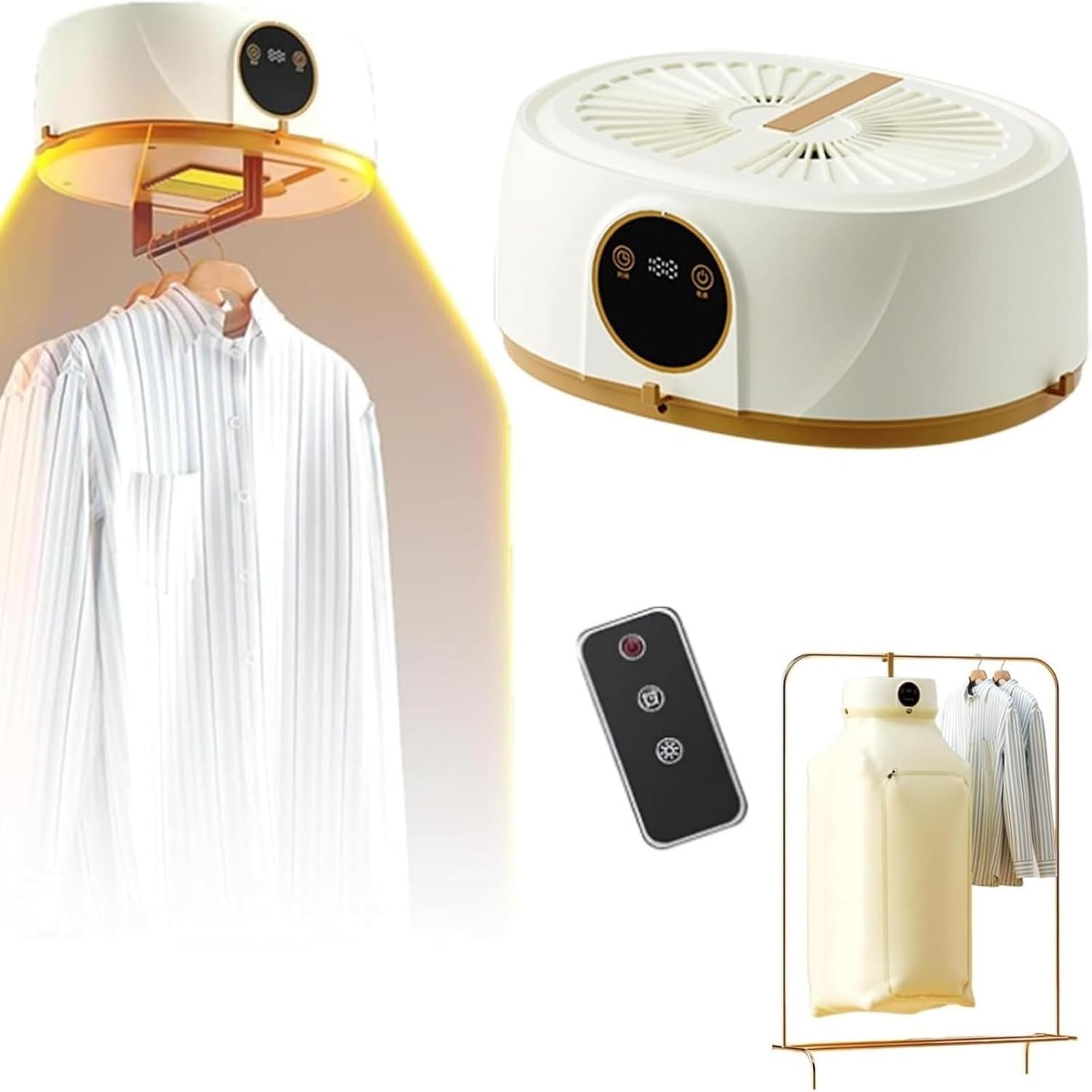 Wireless Inflatable Self Clothes dryer Portable Collapsible Dryer for Home Apartment Travel