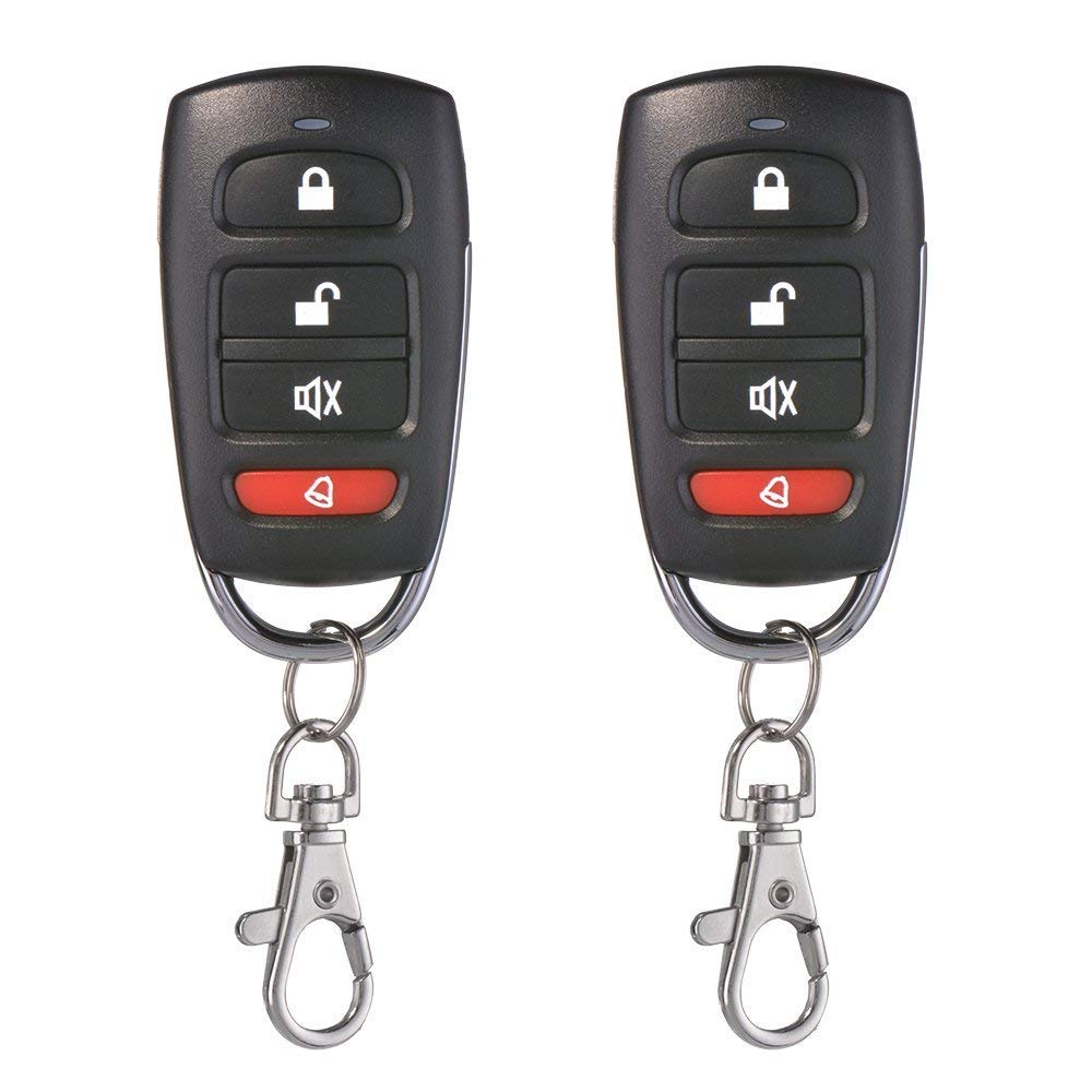 ZXX Universal 2pcs Garage Door Gate Cloning Remote Control Key Fob 433MHZ