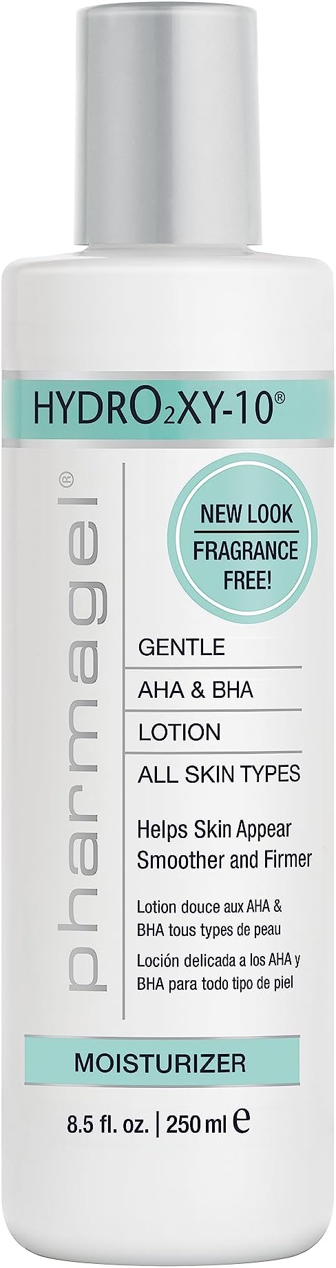 Hydro2 Xy 10 Lifting and Firming Concentrate Moisturizer | AHA and BHA Facial and Body Lotion | Rapid Absorption with Stabilized Oxygen - 8.5 fl. oz.