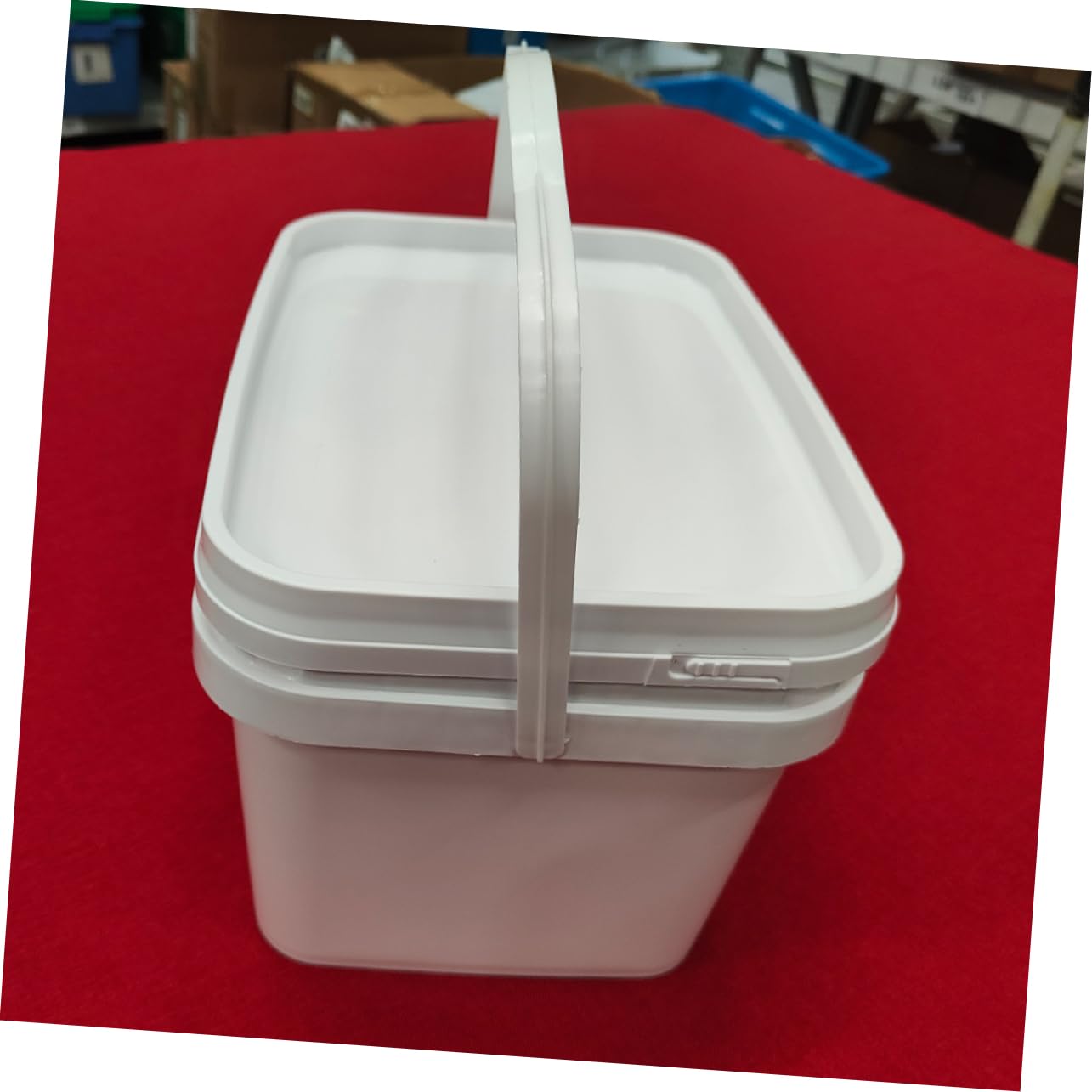 NUOBESTY Secchio per Vernice di Plastica Vuoto 10 Litri con Coperchio e Manico Portatile, Contenitore per Vernice Esterni in Pp Resistente per Pittura e Conservazione