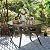 Sophia & William Outdoor Dining Set Patio Dining Set for 4 Round Patio Table and Chairs Set 5 Pieces with Swivel Patio Chairs 42" Metal Table for Garden Pool All Weather Brown