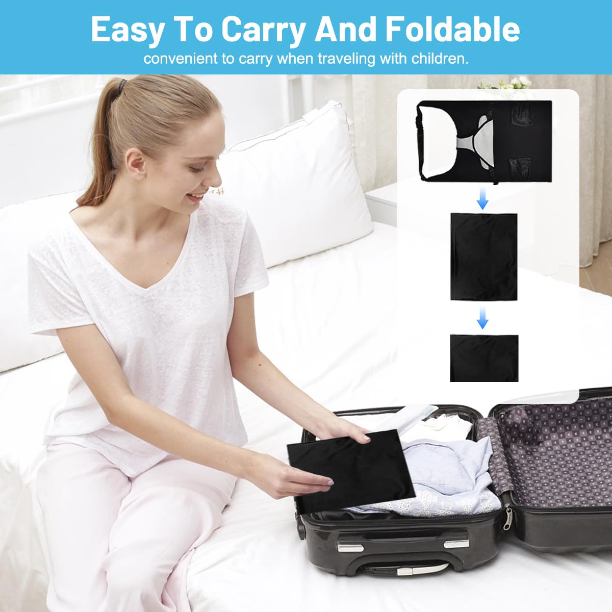 Lit Bébé pour Voyage en Avion,Lit Bébé Avion,Lit d'avion pour Tout-Petit,Essentiels de Voyage pour Voler avec Les Enfants,Convient aux Enfants pour S'allonger et se Reposer