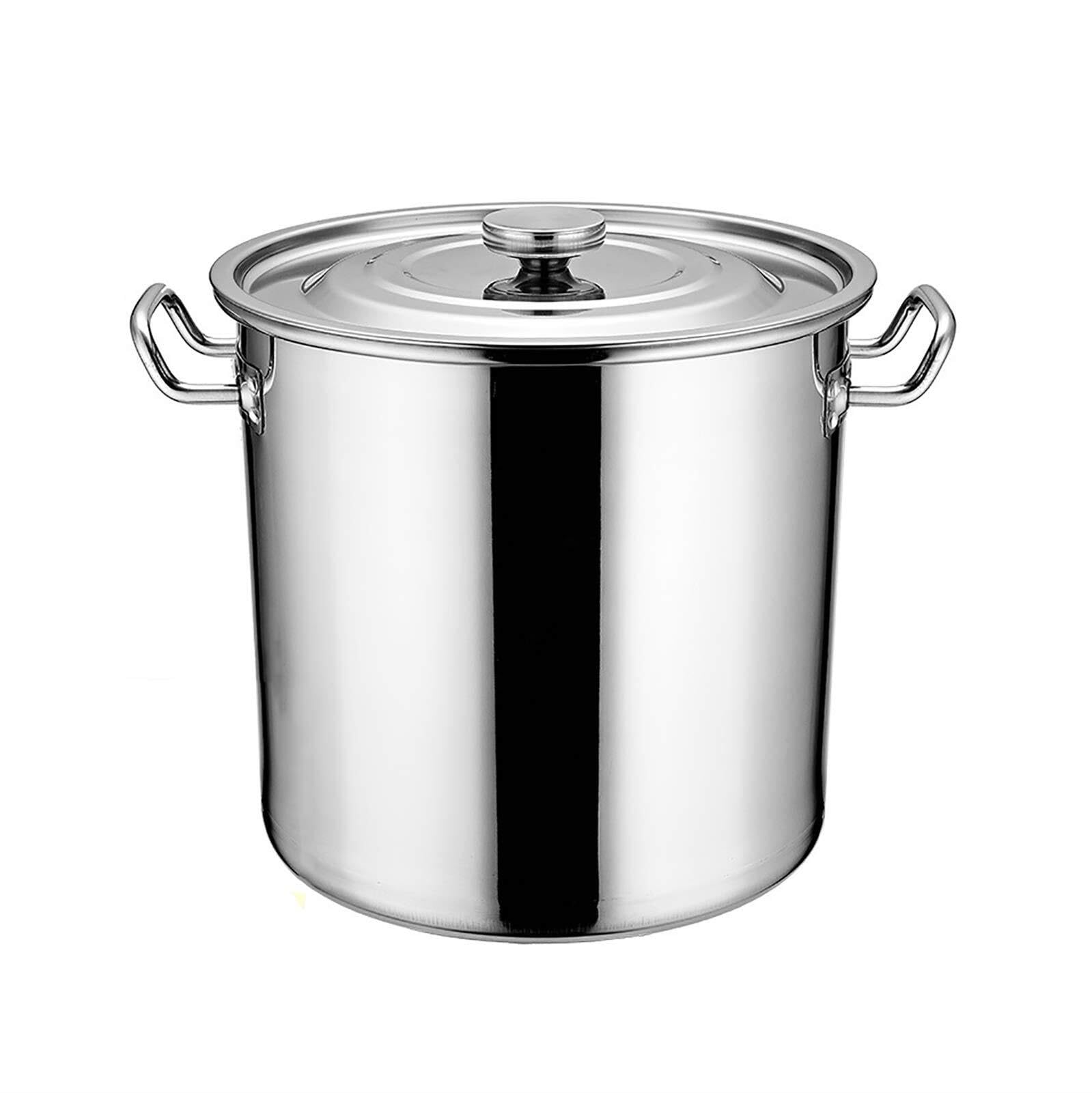 MYUYEE Stainless Steel Stockpot For Induction Cooking, Durable Deep Casserole Pot, Ideal For Soups And Stews