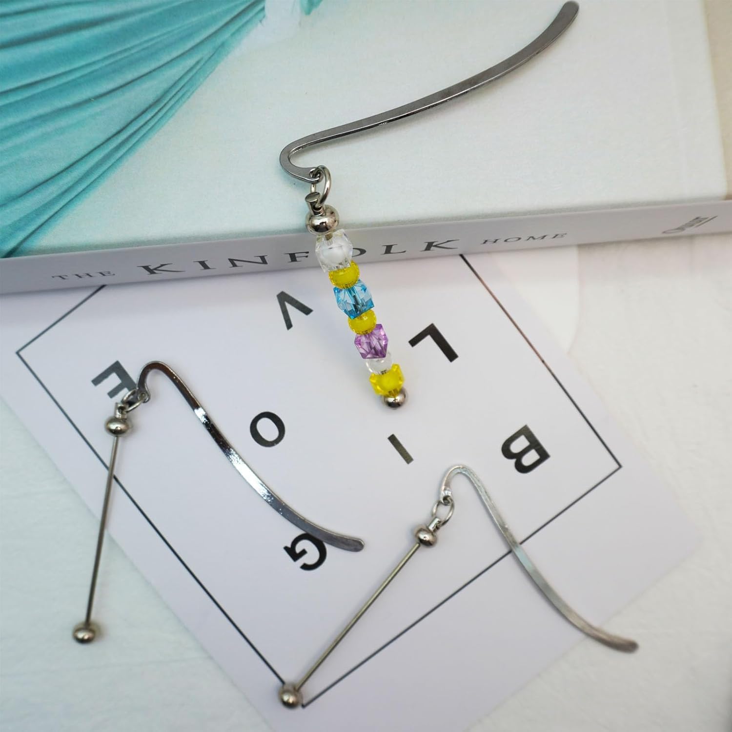 20Pcs Beadable Bookmarks, Beadable Metal Bookmark DIY Blank - View #9