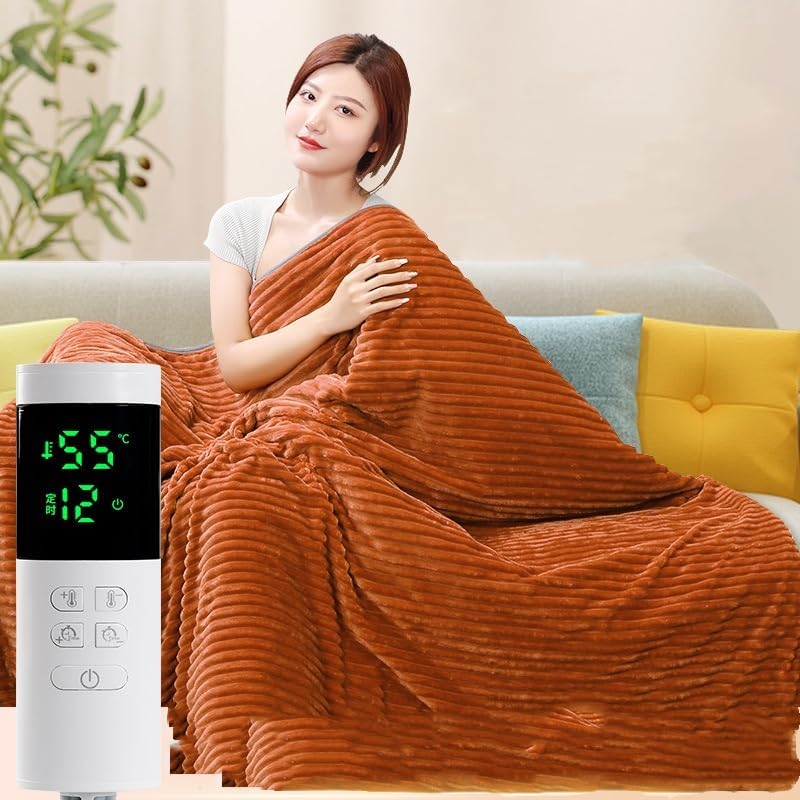 Electric Blanket Luxurious Micro Fleece Ultra Soft Ribbed