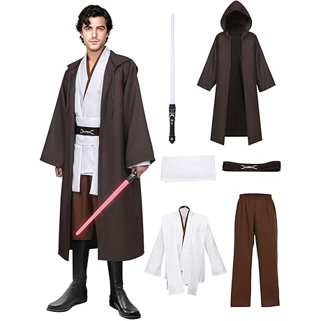 Genuine Quality Halloween Knight Official CostumeLuke Skywalker Adult Costume