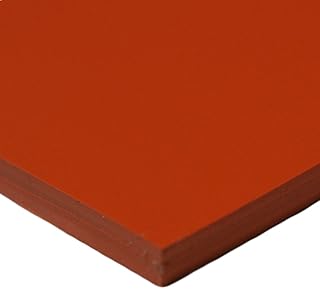 Rubber-Cal Silicone - Commercial Grade Red/Orange - 60A - Rubber Sheets & Rubber Rolls - 1/4
