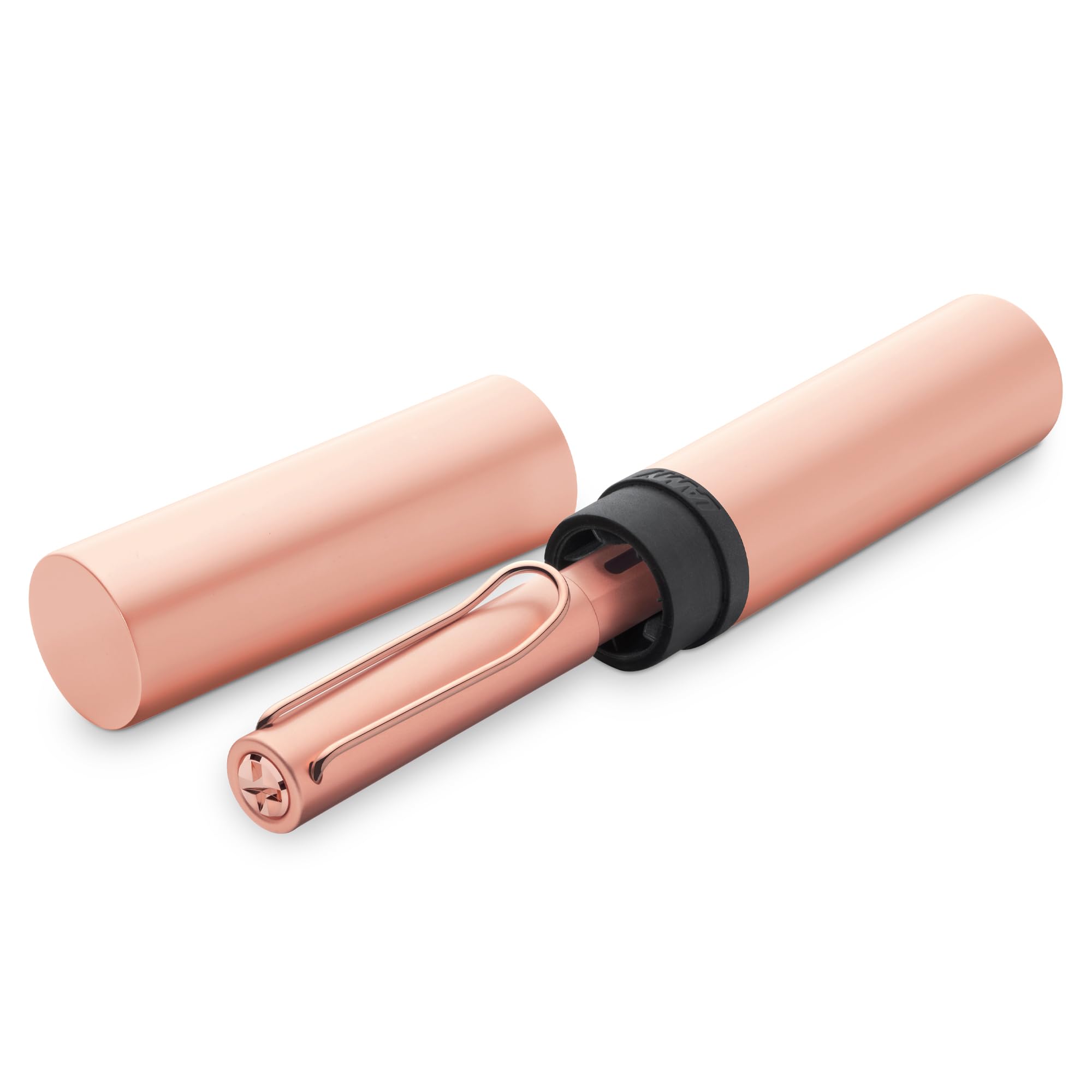 Lamy Pluma estilográfica Lx rosegold -Plumín con recubrimiento PVD y agarre ergon. -Plumín de acero M -Cuerpo ligero de aluminio -Con cartucho de tinta azul T 10 y estuche metálico-Para diestros