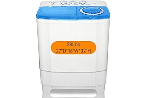 Portable Twin Tub Washing Machine: Compact Laundry Solution for Apartments, RVs, and Dorms
