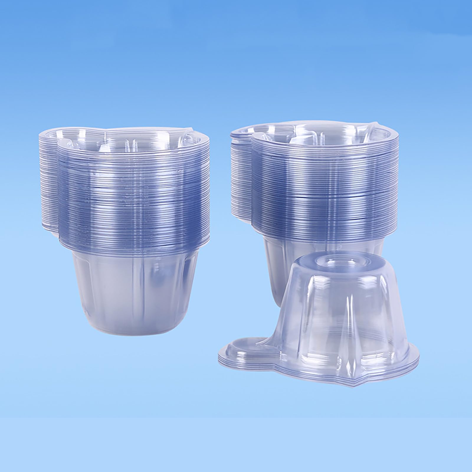 Confezione da 100 contenitori usa e getta per urine, 40 ml, in plastica, per campioni