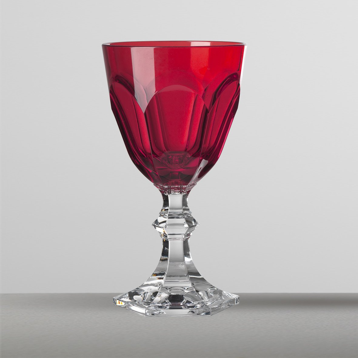 Mario Luca Giusti Set 6 Dolce Vita Water Glass Red