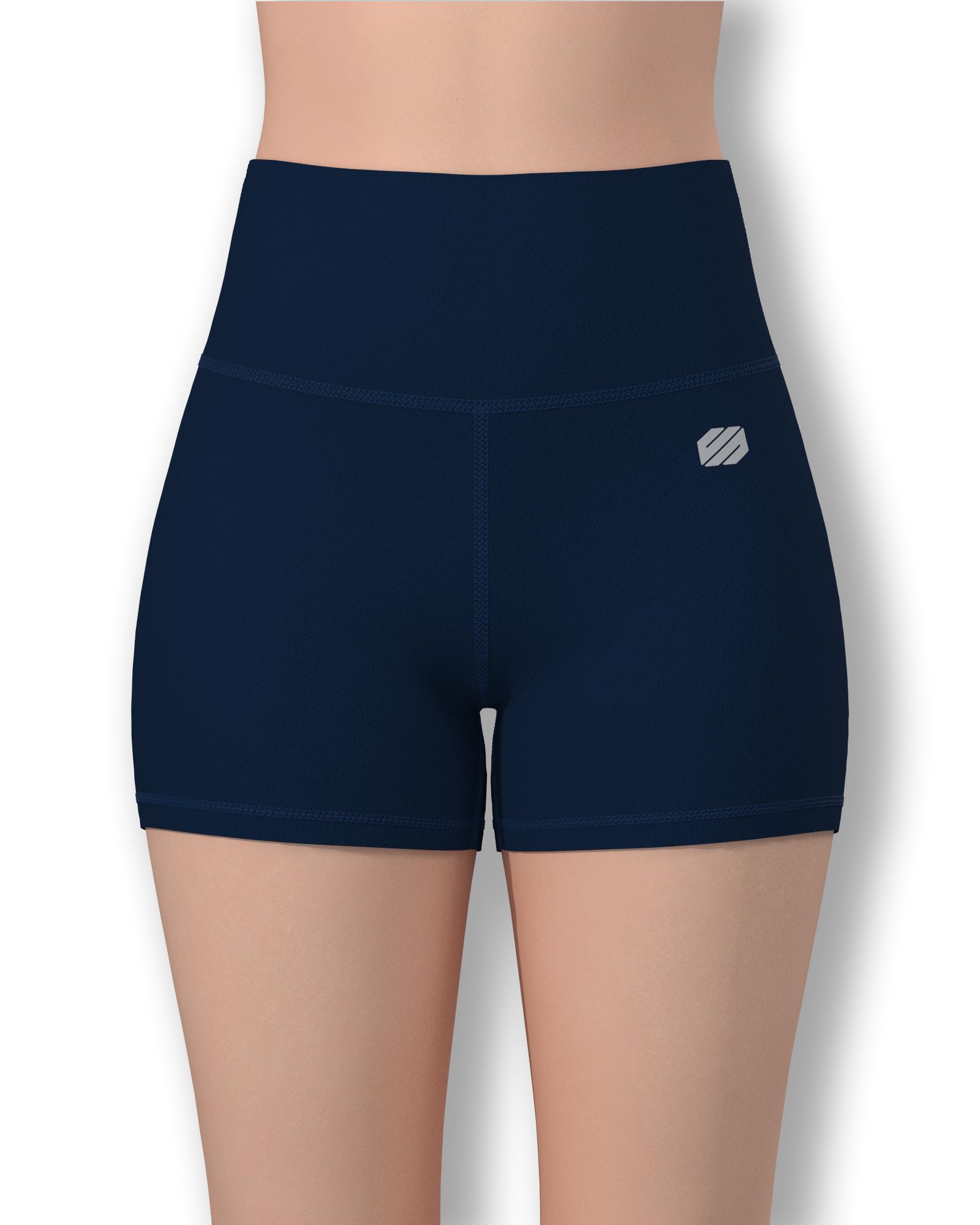 Women Gym Workout Yoga Shorts - Premium Buttery Soft Solid Stretch High Waisted Biker Shorts for Women Yoga Running Shorts-image-14