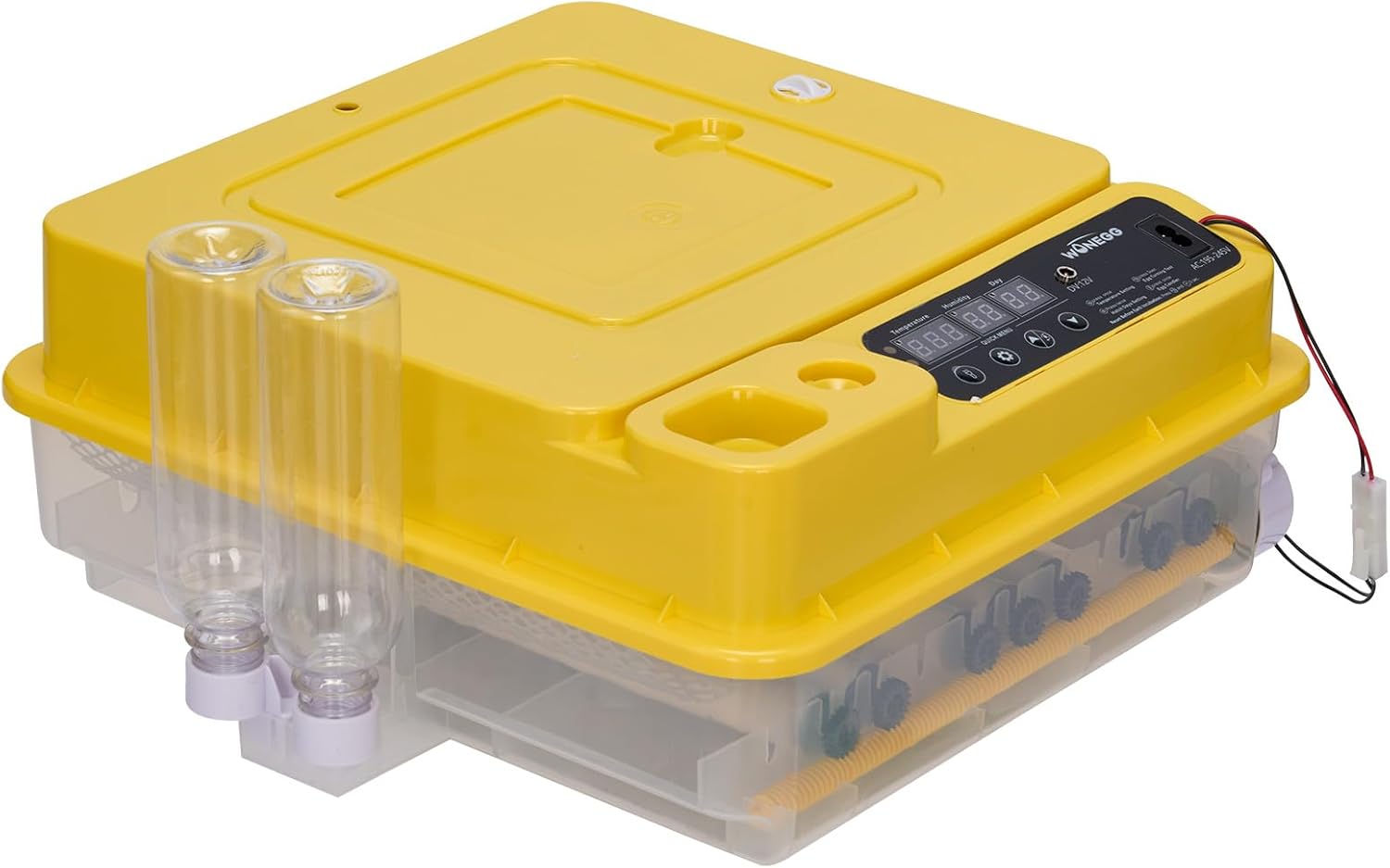 Havemies Digital Fully Automatic Egg Incubator 24-36 Eggs, Single Layer Tray, 110V 120W with Fahrenheit Humidity/Temp Settings, Day Counter & LED Candling, Auto Turner, PP Case