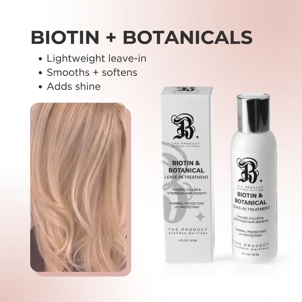Biotin Treatment for Damaged Hair, High Potency Biotin promotes Hair Growth, Deep Sleep, Blowout's Best Friend, Fresh Scent, 4 oz, Unisex