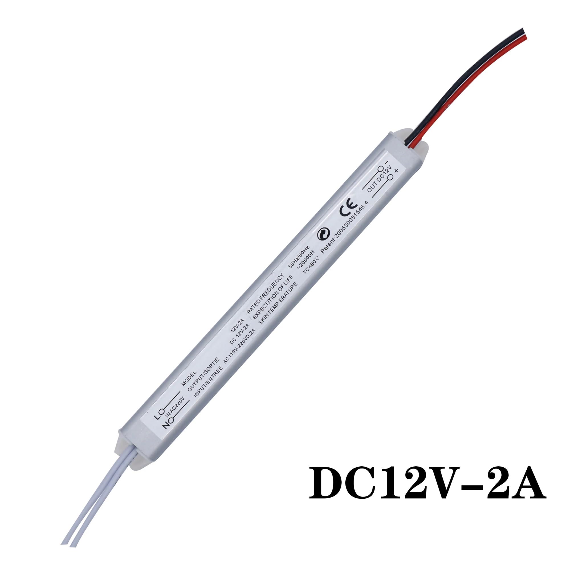 Driver LED DC12V 1A 2A 3A 5A 6A Alimentatore switching Trasformatore di illuminazione 12W 36W 24W 60W 72W Striscia LED Faretto Rettangolare (12V 1A)