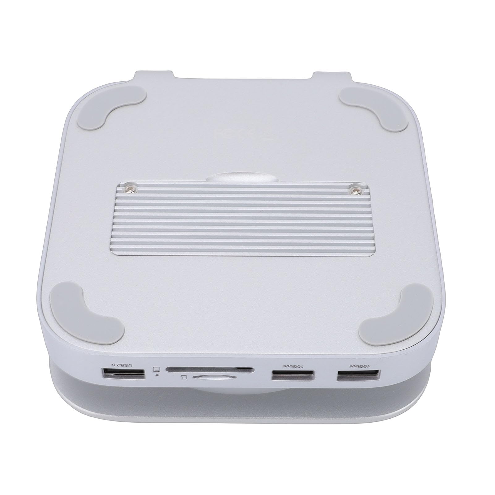 Yosoo Health Gear Dock Adatto per Supporto Docking Station per Computer Desktop M4 in Metallo con Custodia NVMe da 8 TB, 2 Slot per Schede USB A da 10 Gbps e Alimentazione USB C per la