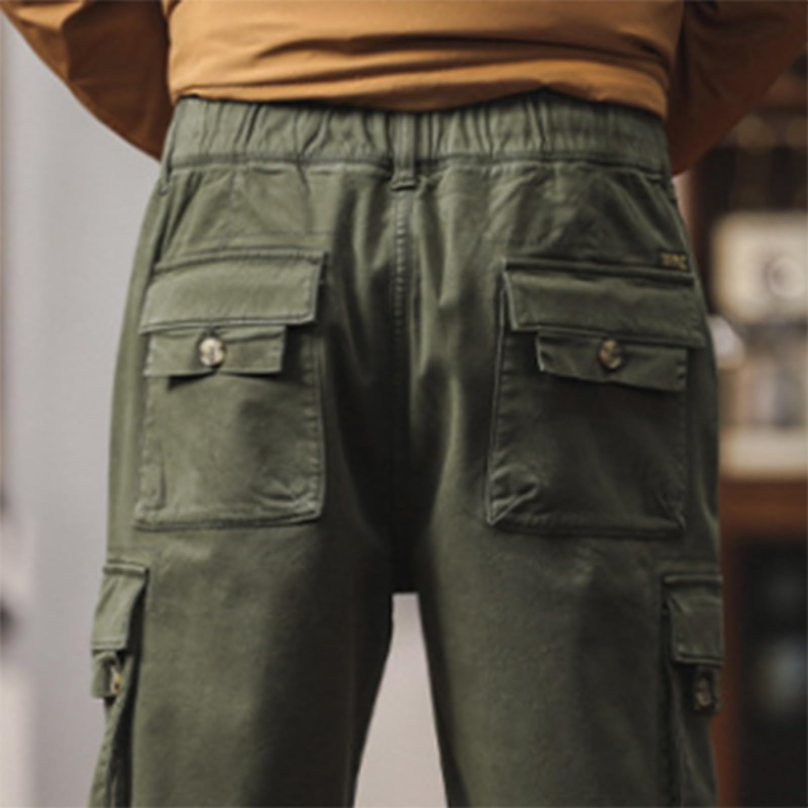 Dicke Herren-Arbeitshose Winter - Warm Fleece-Gefütterte Cargohose Mehrere Taschen Jogginghose Baggy Trainingshose Outdoor-Wanderhose Militär Taktische Arbeitshosen Gerades Bein Freizeithose