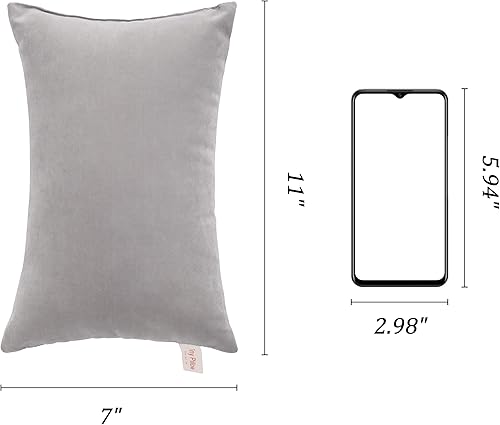 Miniatura 5 de BEDSUM Paquete de 2 almohadas pequeñas, minialmohadas de microfibra de 11 x 7 pulgadas para niños pequeños, viajes, mascotas, suaves y lavables a