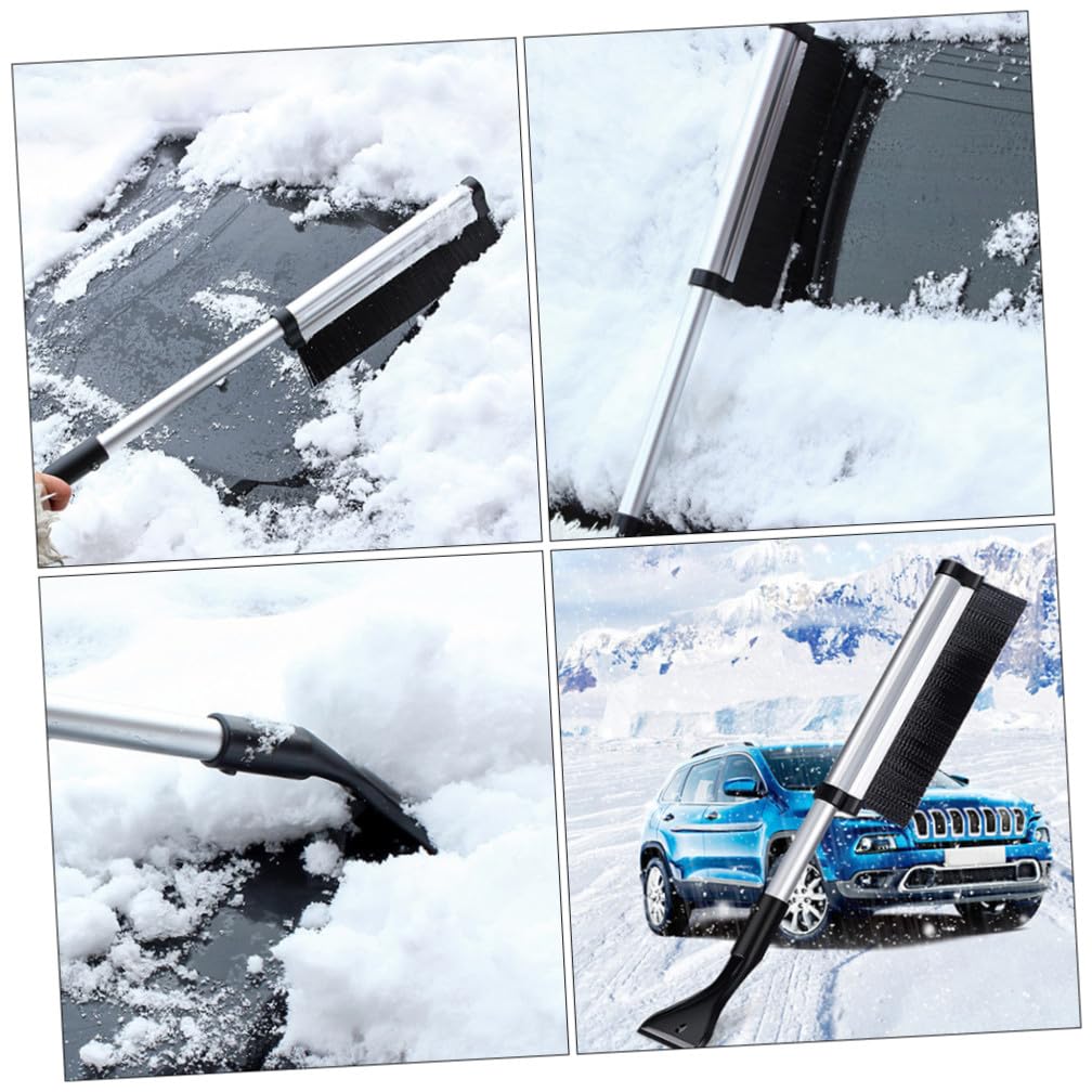 1satz Einstellbares Schneeräum-Set Schaufel Eiskratzer Handtuch Und Handschuhen Für Effiziente Winter-schneeräumung Im Auto Und Outdoor-aktivitäten