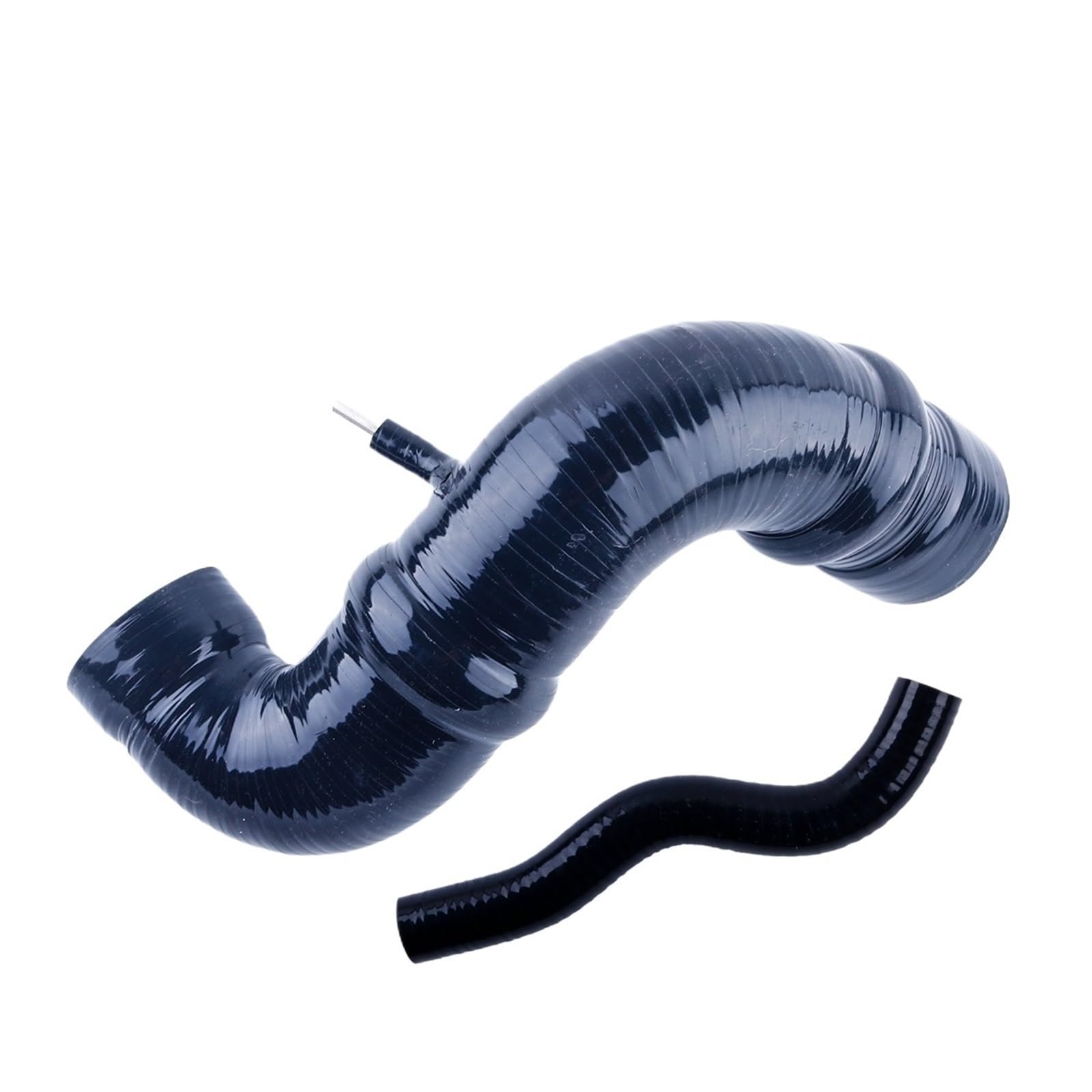 Cqjjxkyc Black Intercooler Turbo Hose Pipe Fit For 2003-2008 Saab 9-3 93 1.8T 2.0T 2.0T B207 Turbo Breather Air Cleaner & Filter Intake Silicone Piping 2Pcs Car Air Intake Hose(Black)