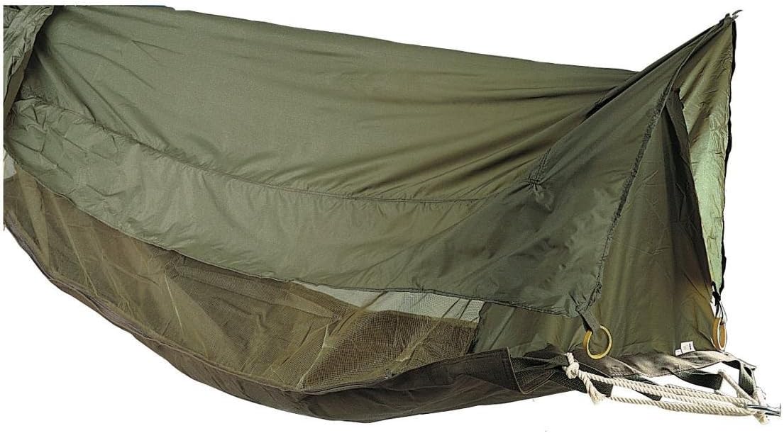 Rothco Jungle Hammock with Mosquito Net and Rain Fly Roof – Portable and Lightweight – Great for Camping, Backpacking, and More