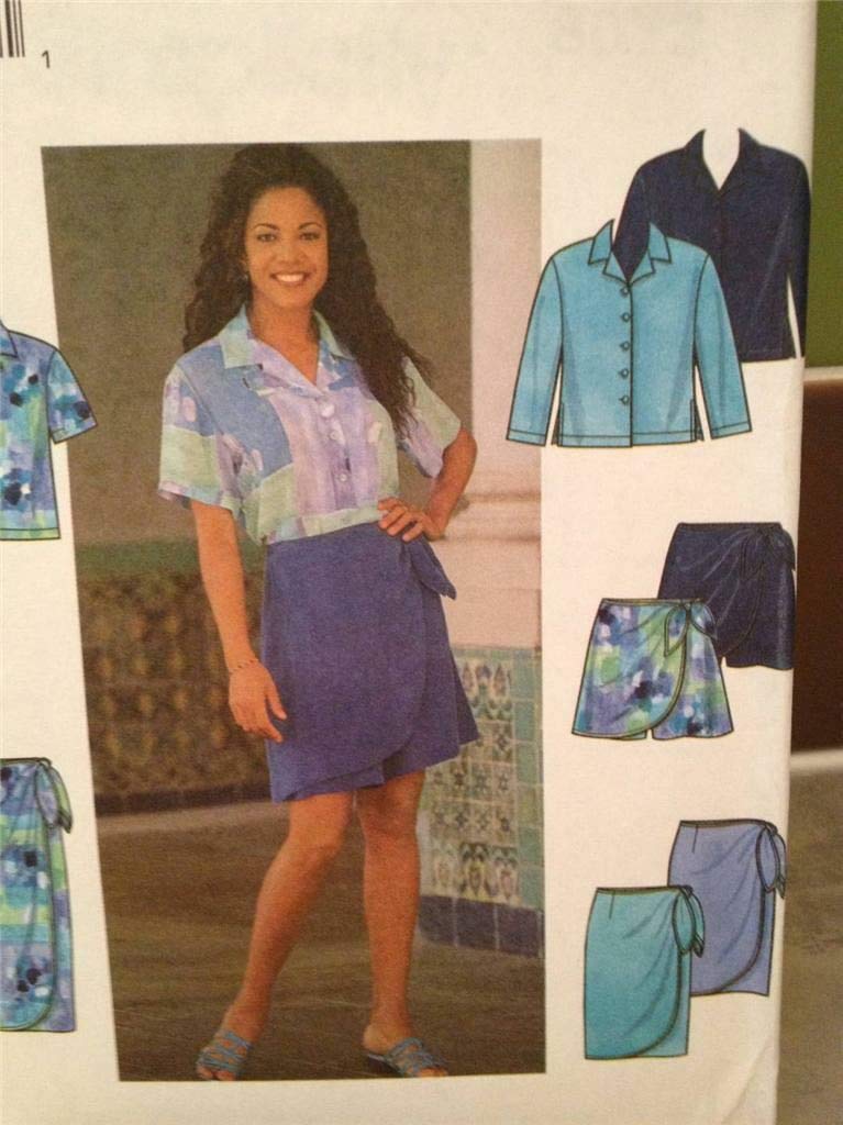 Patron couture Simplicity 8073 pour ajuster jupe et chemise tailles 6 à 10