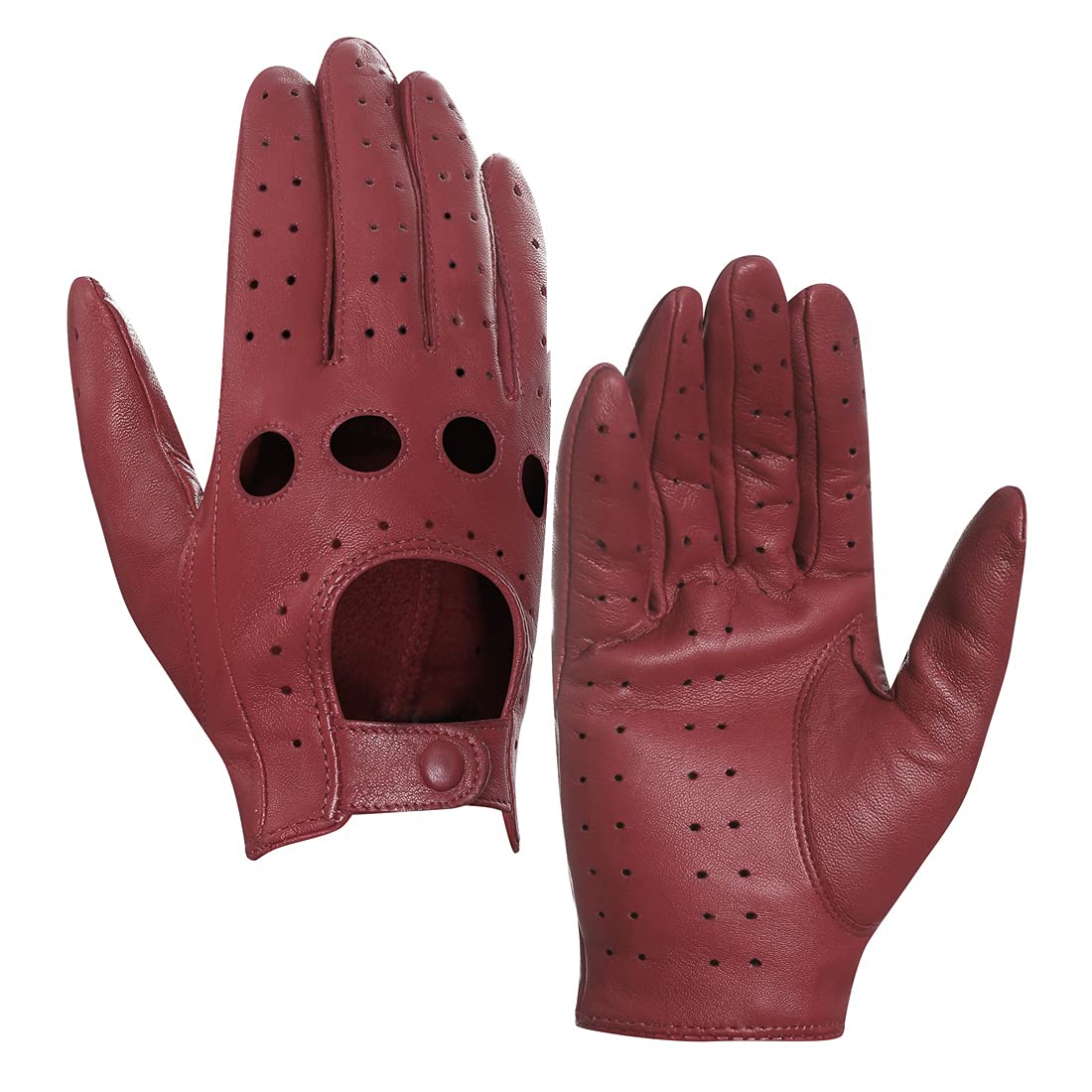 Leather Driving Gloves Red Leather Womens Gloves Harssidanzar