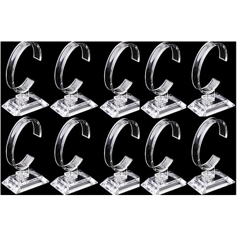 Missartist Watch Display Rack Jewelry display prganizers Watch Display Holders (10pcs watch Stands) Cover