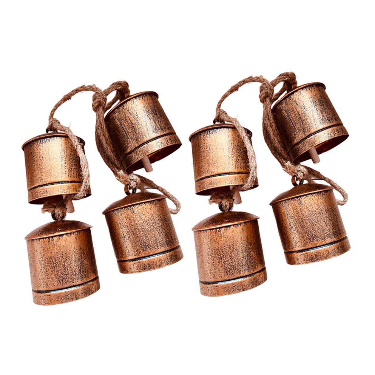 Cloches en métal vintage suspendues déco jardin extérieur étanche lot de 2 cloches rustiques