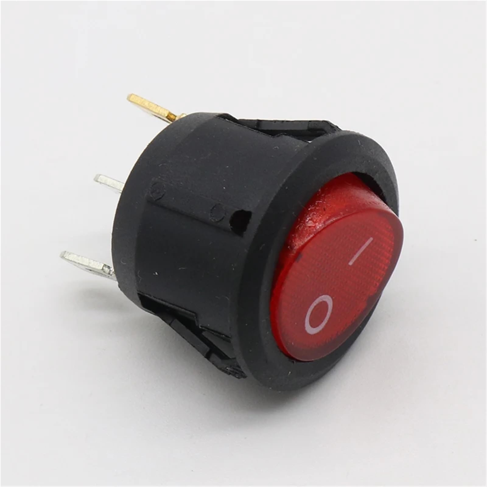 Interruptor basculante KCD3 circular de 2 posiciones con luz piloto T85 para barcos y paneles 5