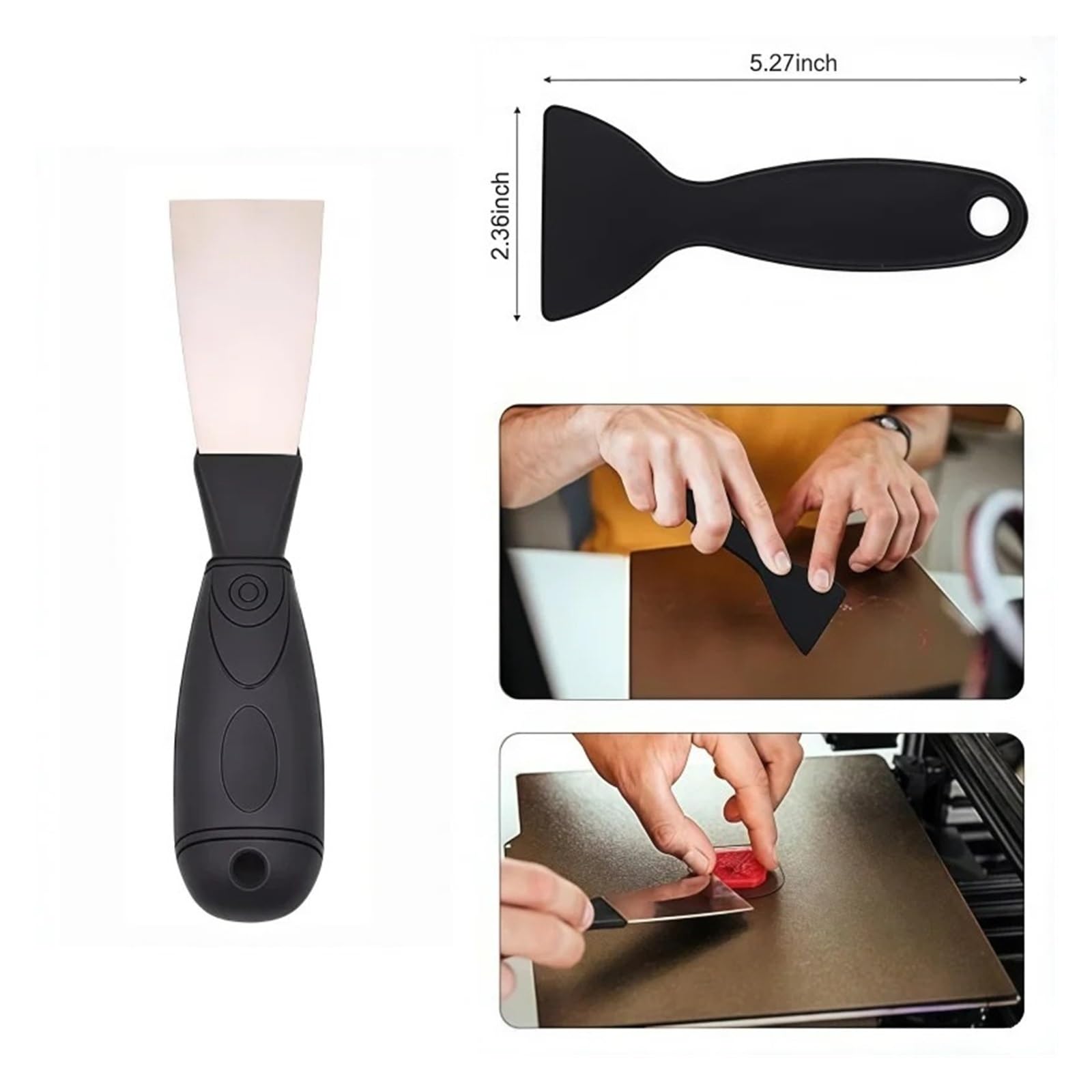 Kit d'outils d'imprimante 3D, nettoyeur de buse/pincettes/outils gravure, retrait modèles, détails bricolage(56-piece tool kit)