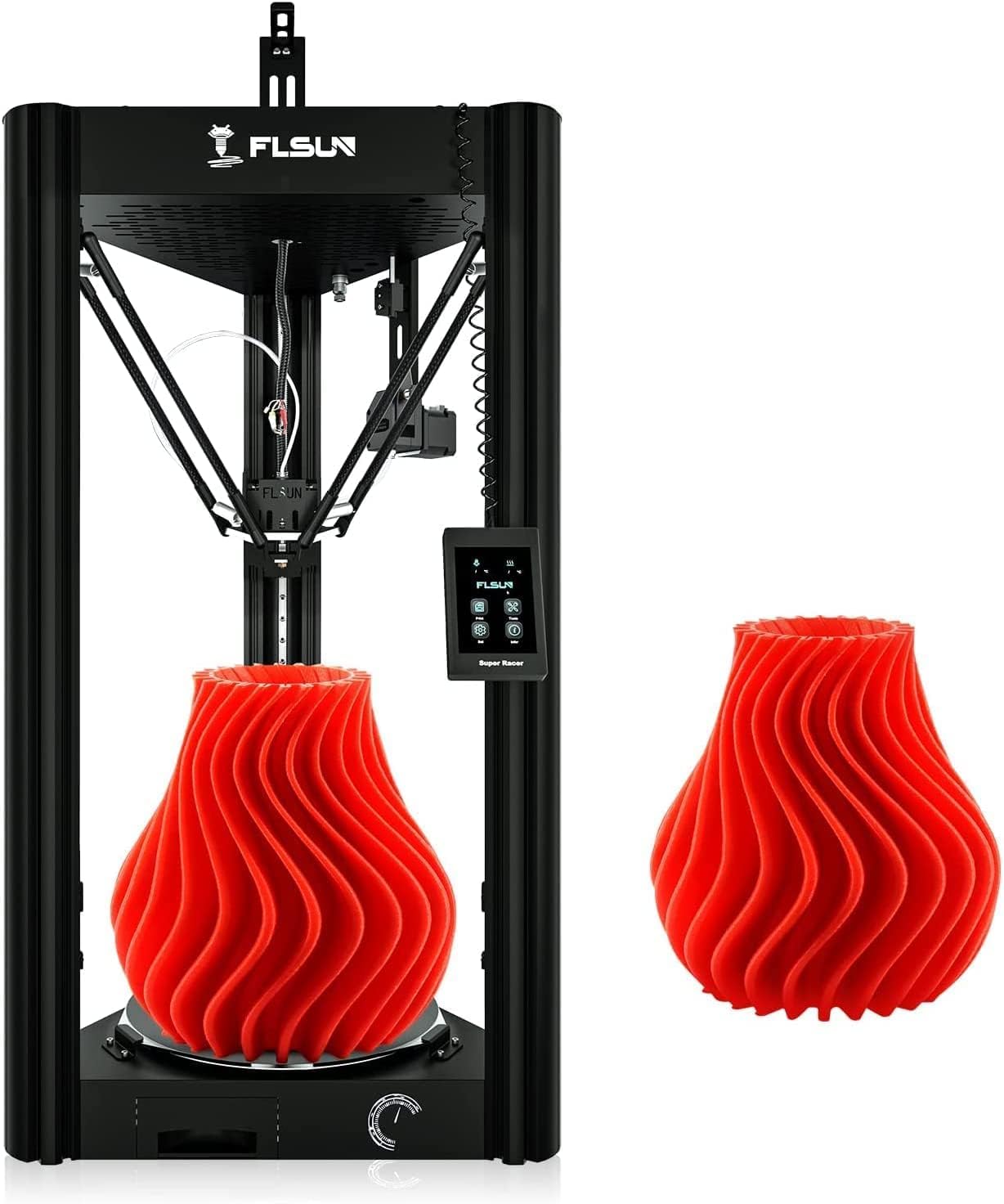 Nvlifa FLSUN SR Imprimante 3D rapide Delta FDM avec écran tactile à nivellement automatique, filament d&rsquo;impression 3D pour 1,75 mm de taille…