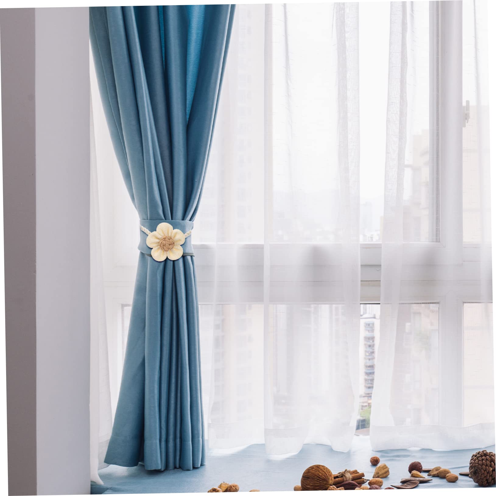 Alipis 6stücke Magnetische Vorhanghalter Aus Baumwolle Dekorative Raffhalter Mit Geflochtenem Seil Für Moderne Vorhänge Geeignet Für Wohnzimmer Schlafzimmer Und Büro Elegantes Design