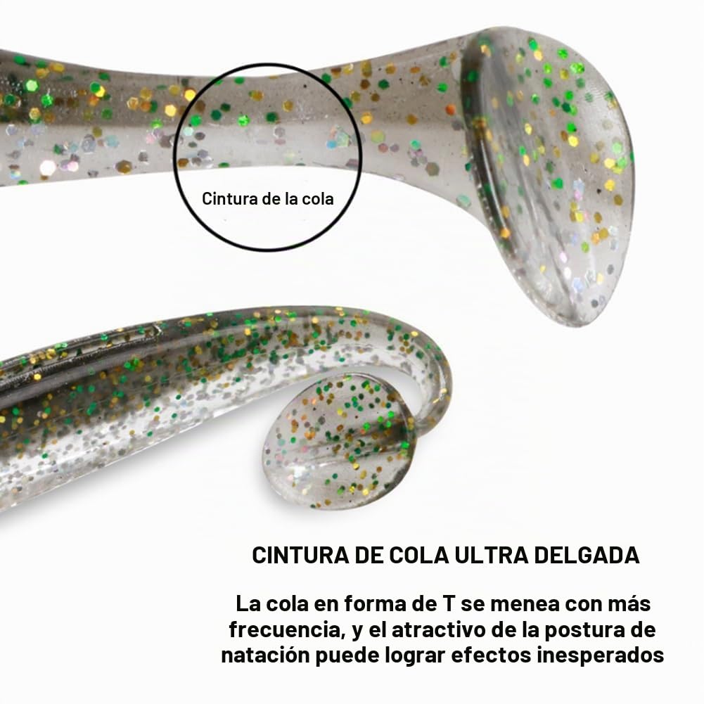 110 Piezas 7cm Peces de Goma para Pesca de Lucioperca Plástico | 7 cm, para la pesca de la perca, la lucioperca, el lucio y la trucha, tanto en agua dulce como en agua salada