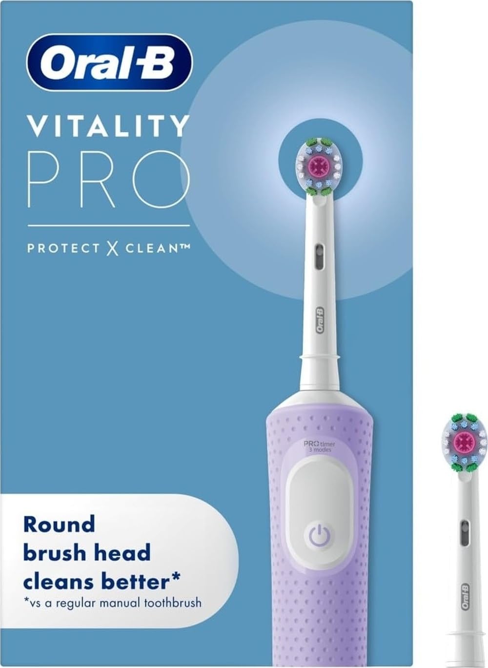Oral B Oral-B Vitality Cross Action Electric Toothbrush, 310g in Clear