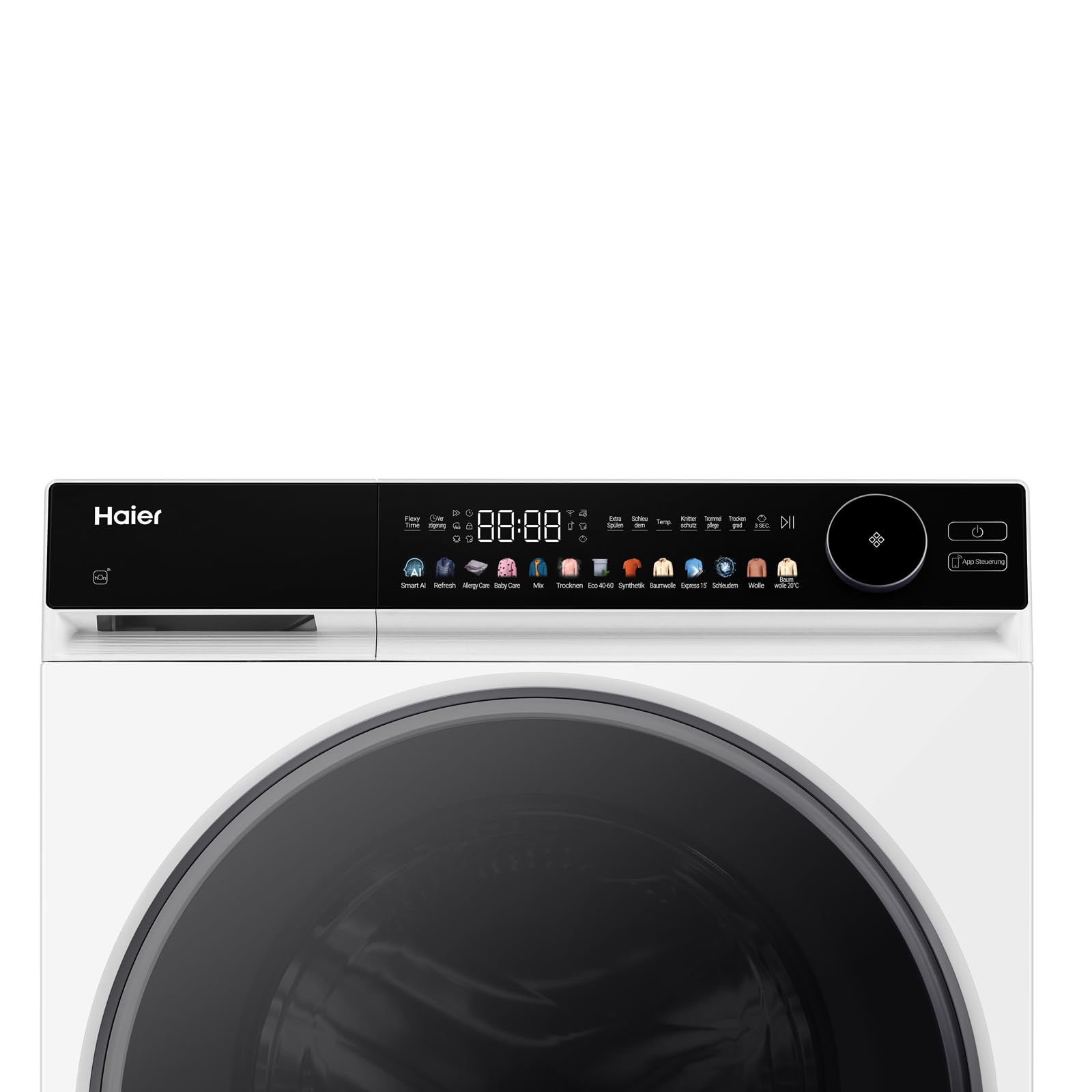 Haier Waschtrockner 9/5kg G7 Serie HWD90-BP14667TU1 | Trocknen), A -45% (Waschen), Leiser Inverter-Motor, Automatik- und Expressprogramm, Vollwasserschutz, Trommelbeleuchtung
