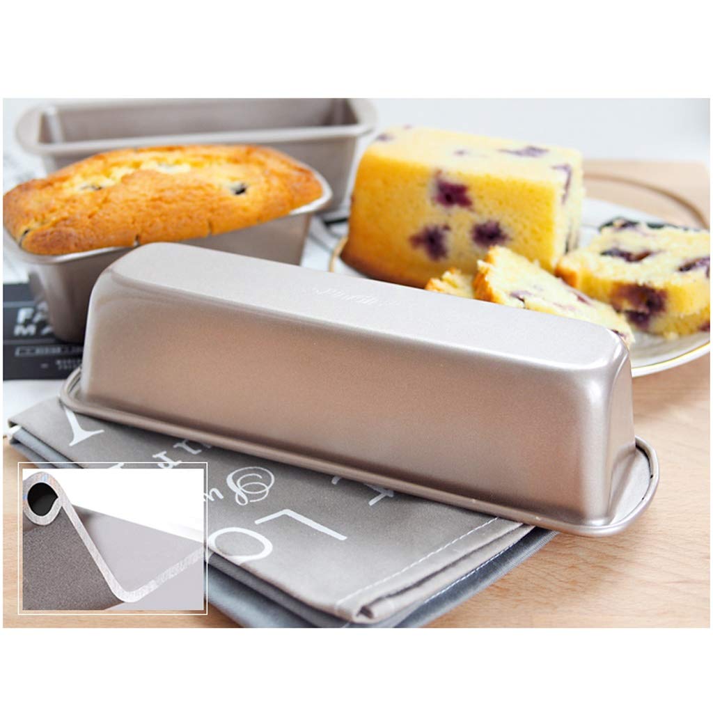 GCX- Molde de la Torta de la hornada Herramientas Rectangular bizcocho Pan del Molde Antiadherente Mini Tostadas Box Brownie Molde Conveniente (Size : S)