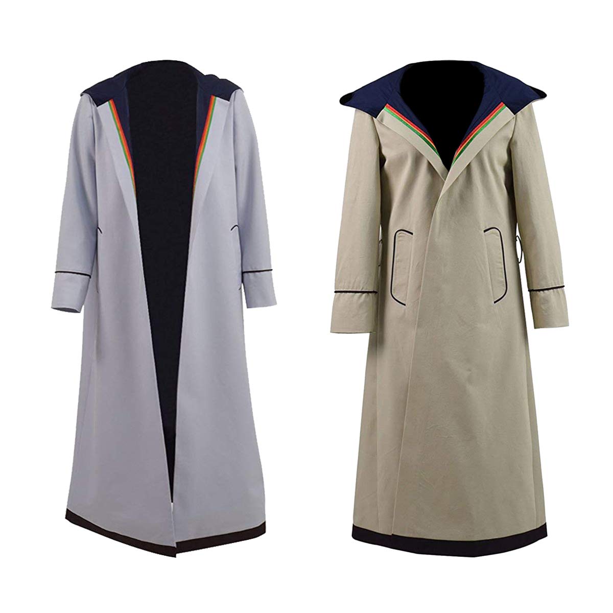 Fashion_first Women's Grey Jodie Whittaker Dr Thirteenth Doctor Who Costume Cotton Coat