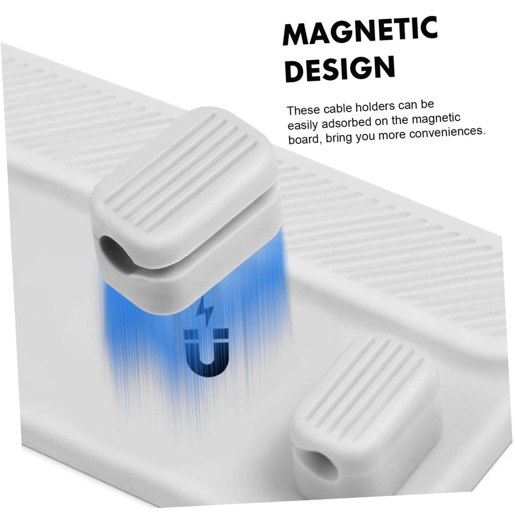 OSALADI 3ensembles Organisateur De Câbles Magnétique Pour Bureau Clips De Chargeur Auto-adhésifs Pour Câbles Pratique De Rangement Pour Maison Et Bureau