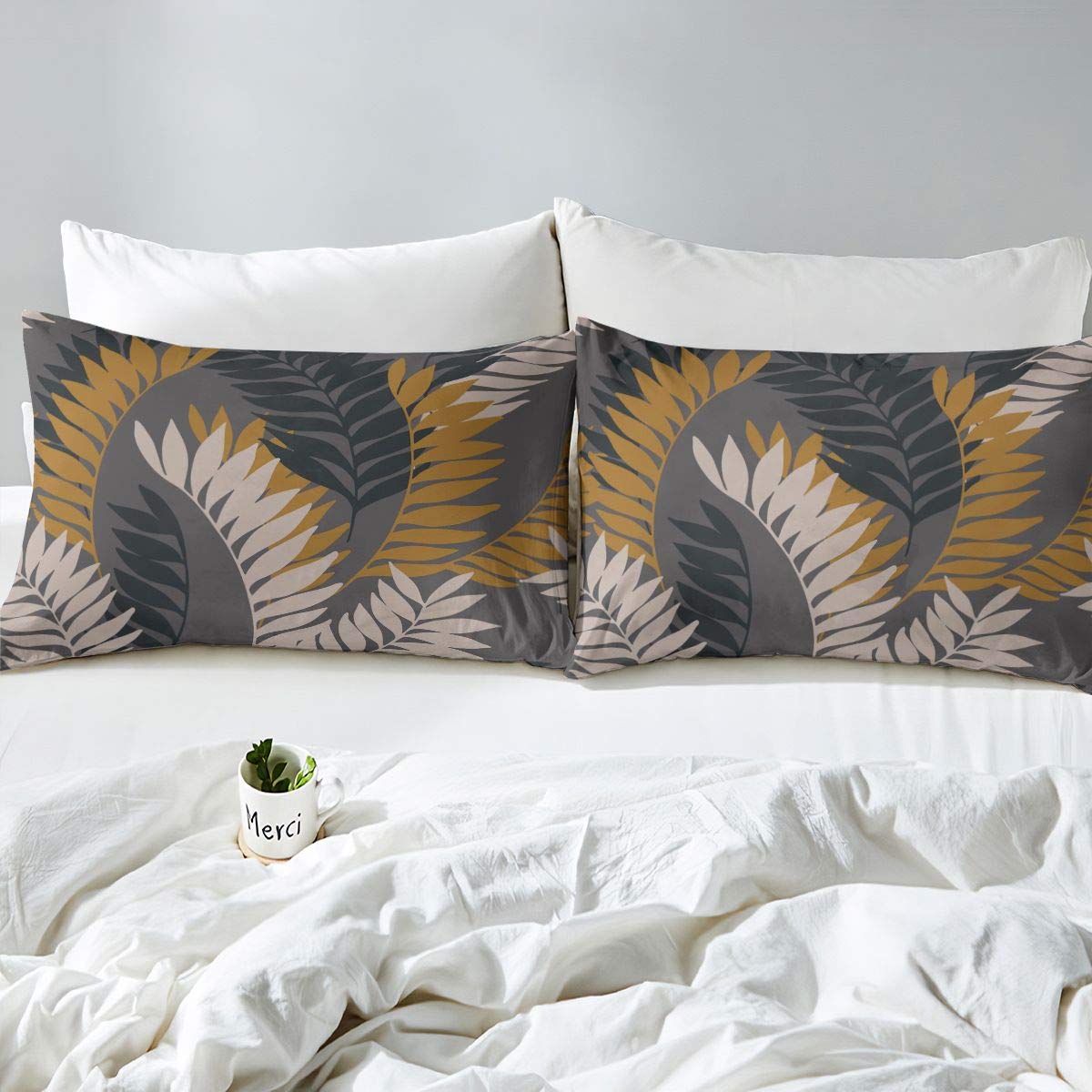 BEE&FLOWER Coperta In Flanella 150x200 Cm – Motivo Foglie Verdi – Morbida E Leggera Per Divano E Letto