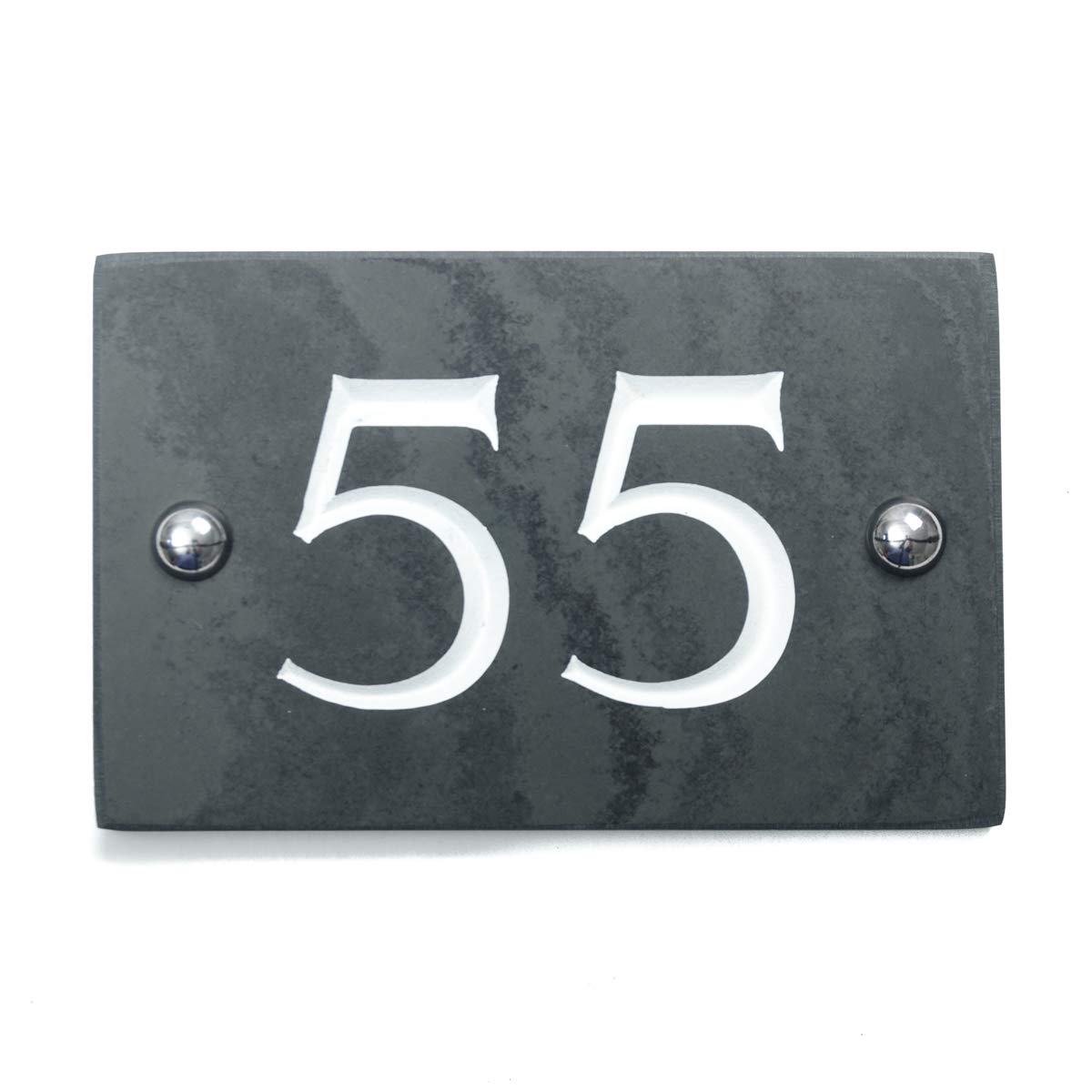 Slate Engraved House Number 55