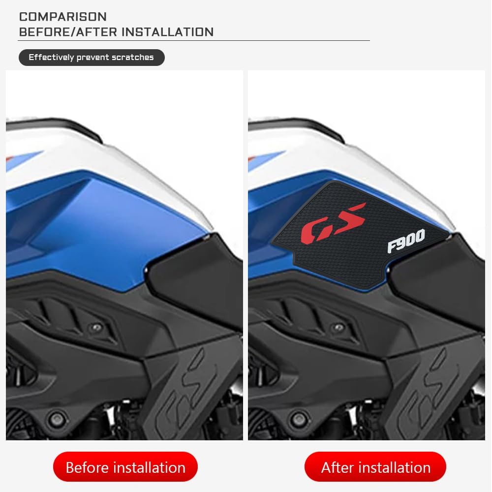 Naklejka boczna Tankpad dla BMW F900GS F900 GS F 900 GS 2024 Ochraniacz zbiornika naklejka Decal Gas Knee Grip Traction Pad Tankpad